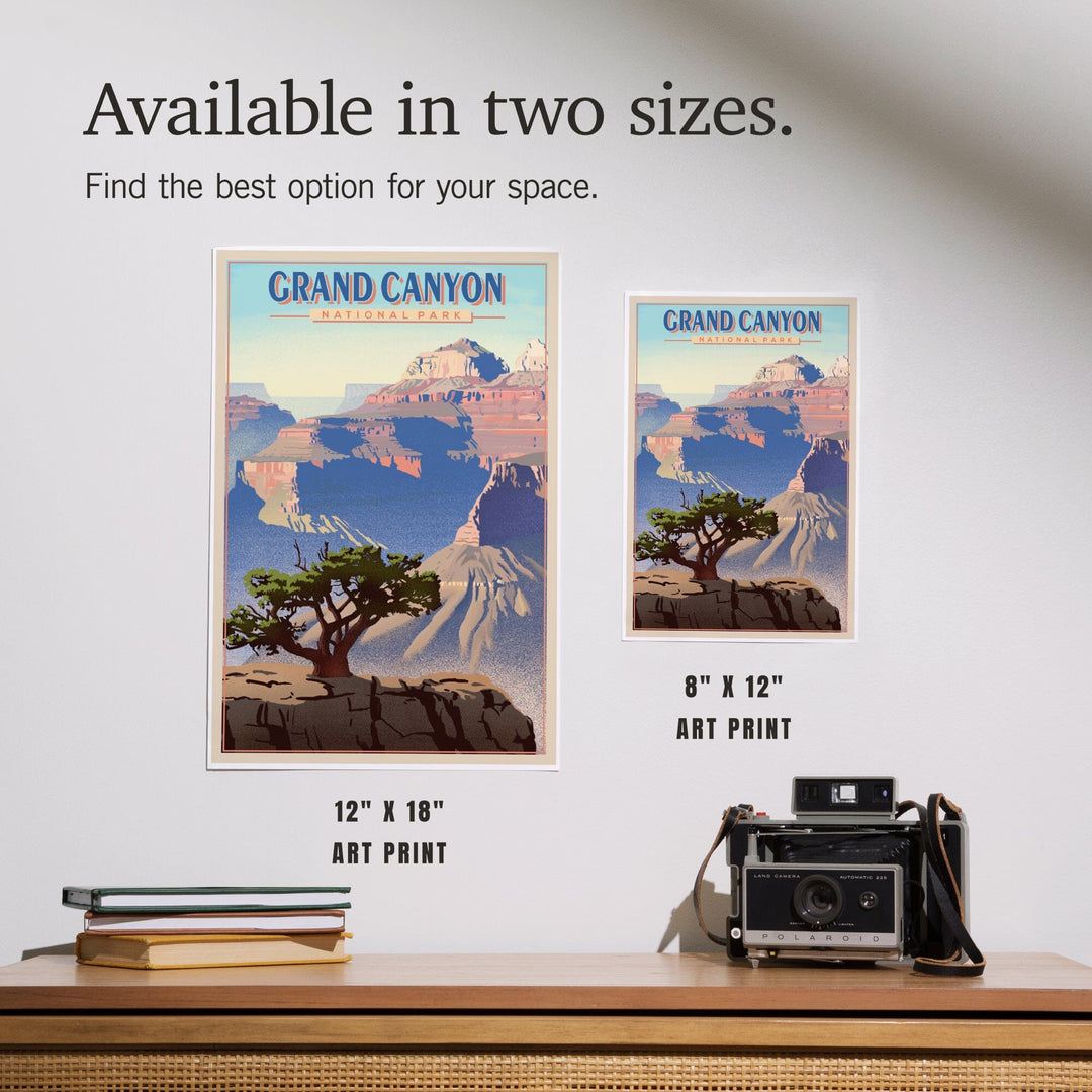 Grand Canyon National Park, Lithograph, Art & Giclee Prints - Lantern Press