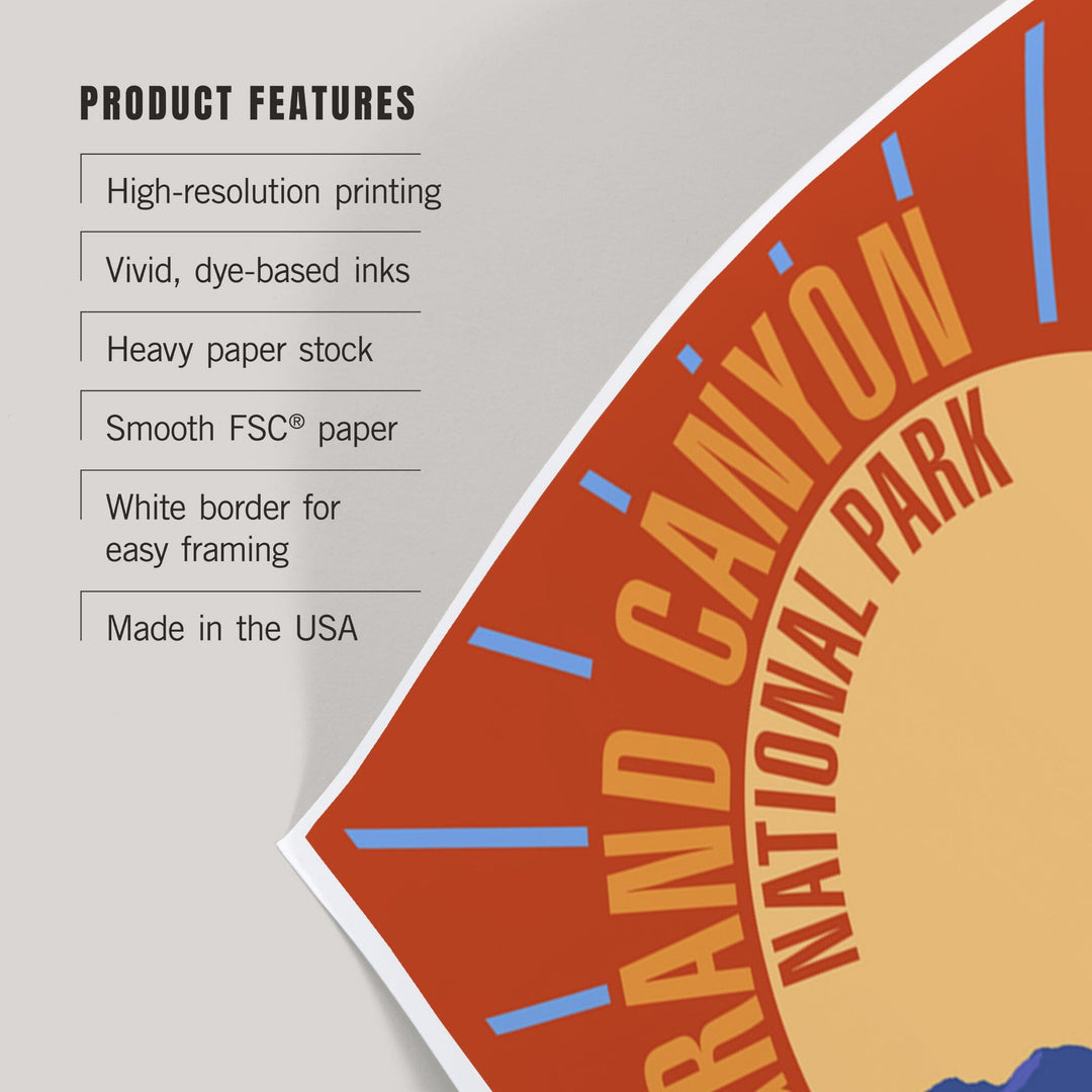 Grand Canyon National Park, Psychedelic, Art & Giclee Prints - Lantern Press