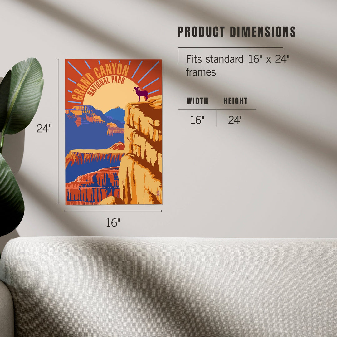 Grand Canyon National Park, Psychedelic, Art & Giclee Prints - Lantern Press