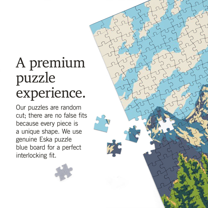 Grand Teton National Park, Wyoming, Explorer Series, Jigsaw Puzzle Puzzle Lantern Press