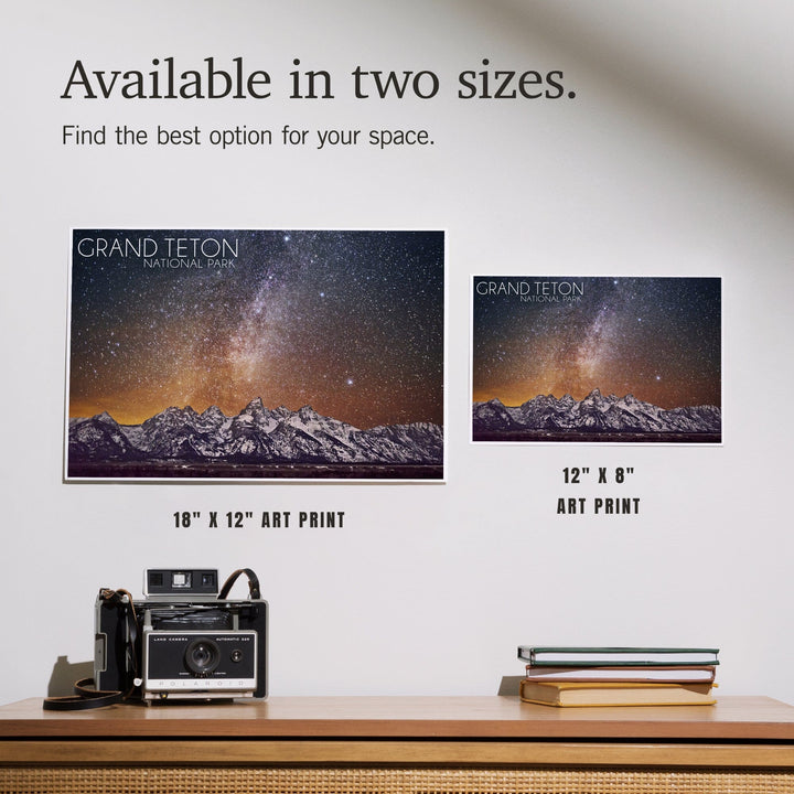 Grand Teton National Park, Wyoming, Milky Way, Art & Giclee Prints - Lantern Press