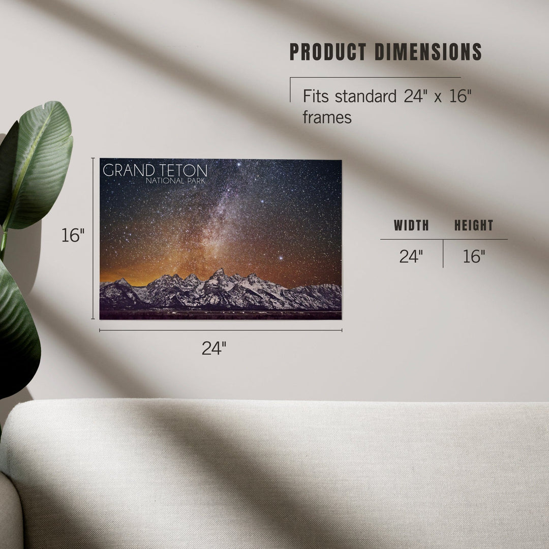 Grand Teton National Park, Wyoming, Milky Way, Art & Giclee Prints - Lantern Press