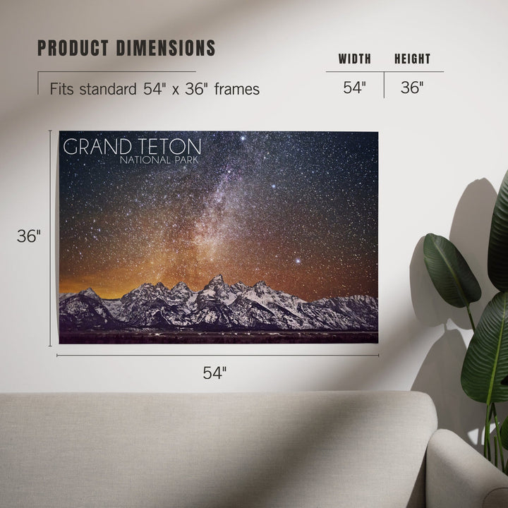 Grand Teton National Park, Wyoming, Milky Way, Art & Giclee Prints - Lantern Press