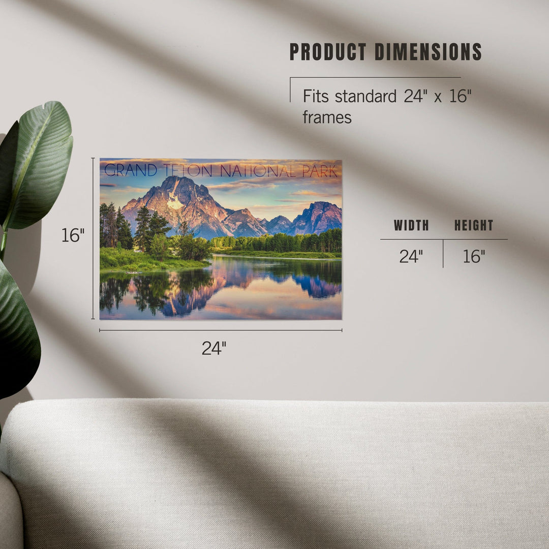 Grand Teton National Park, Wyoming, Sunrise and Snake River, Art & Giclee Prints - Lantern Press