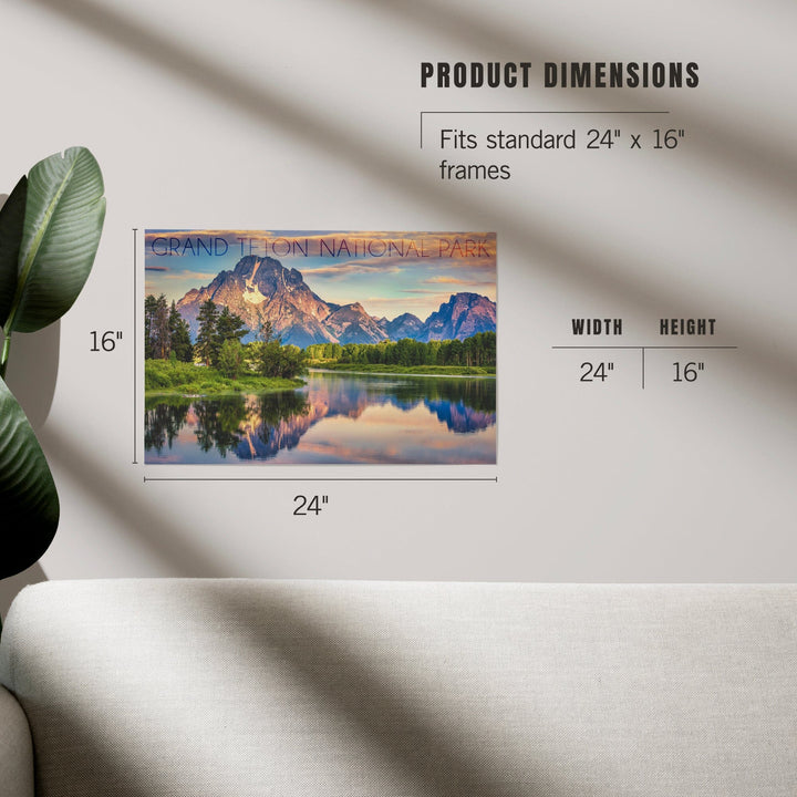 Grand Teton National Park, Wyoming, Sunrise and Snake River, Art & Giclee Prints - Lantern Press