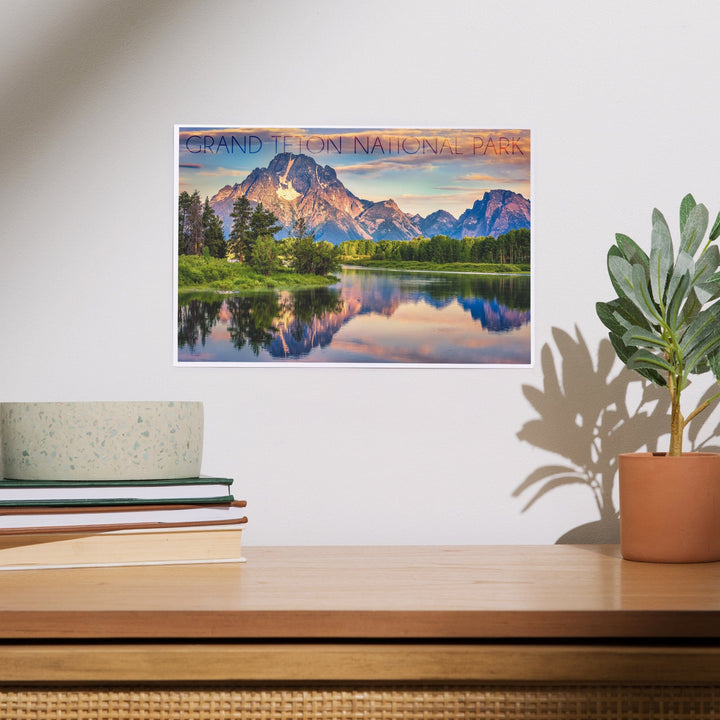 Grand Teton National Park, Wyoming, Sunrise and Snake River, Art & Giclee Prints - Lantern Press