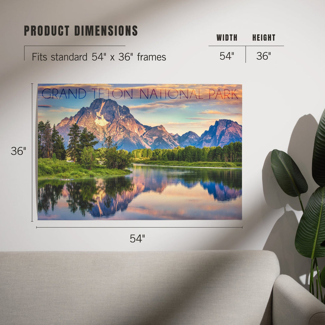 Grand Teton National Park, Wyoming, Sunrise and Snake River, Art & Giclee Prints - Lantern Press