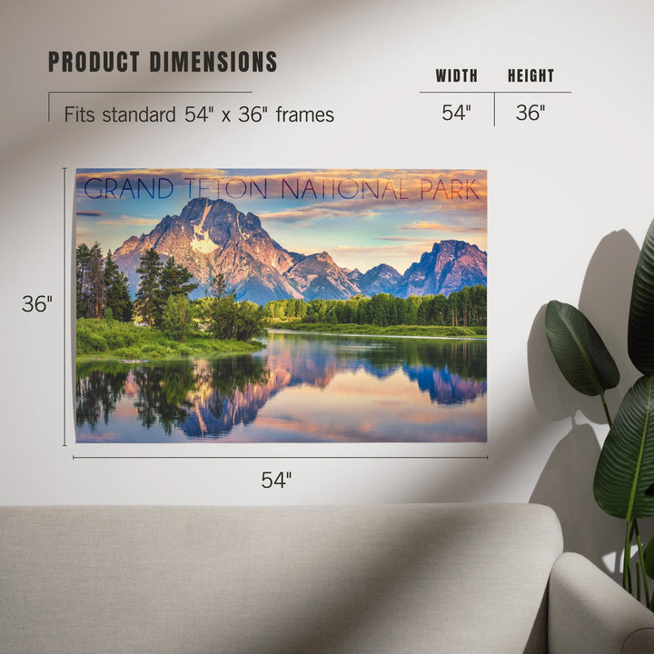 Grand Teton National Park, Wyoming, Sunrise and Snake River, Art & Giclee Prints - Lantern Press