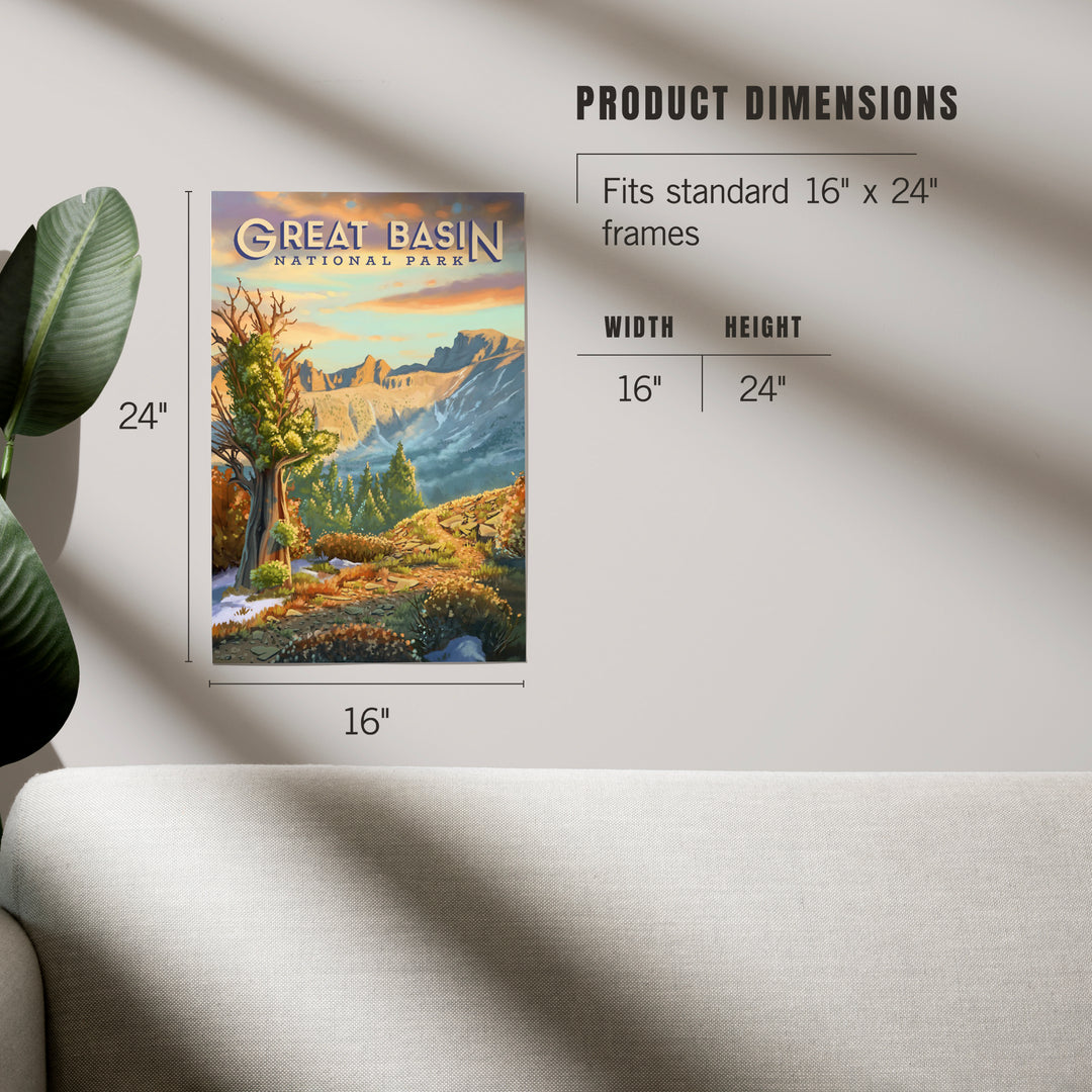 Great Basin National Park, Nevada, Oil Painting, Art & Giclee Prints Art Lantern Press