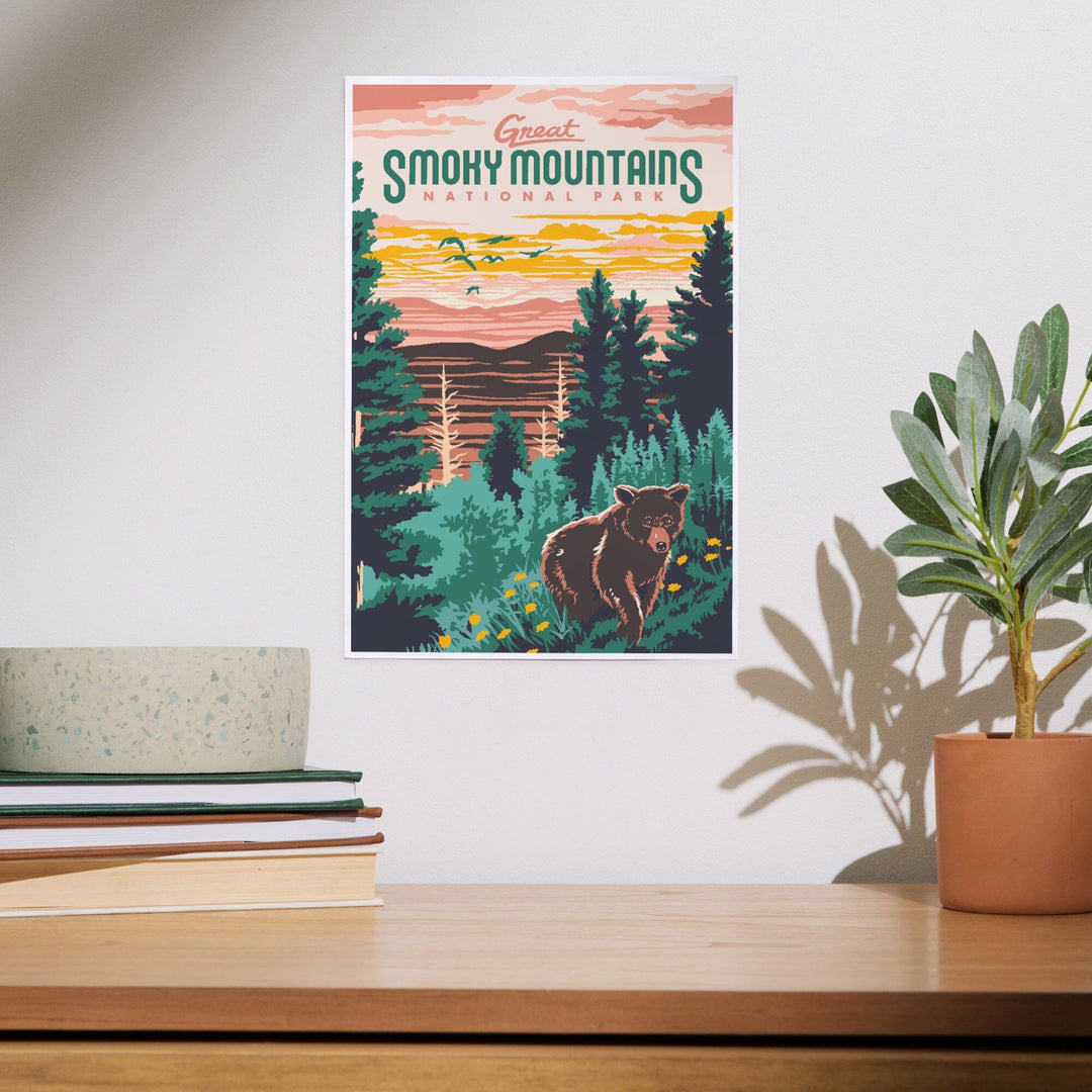 Great Smoky Mountains National Park, Explorer Series, Art & Giclee Prints - Lantern Press