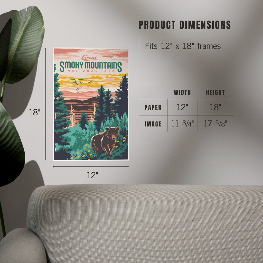 Great Smoky Mountains National Park, Explorer Series, Art & Giclee Prints - Lantern Press