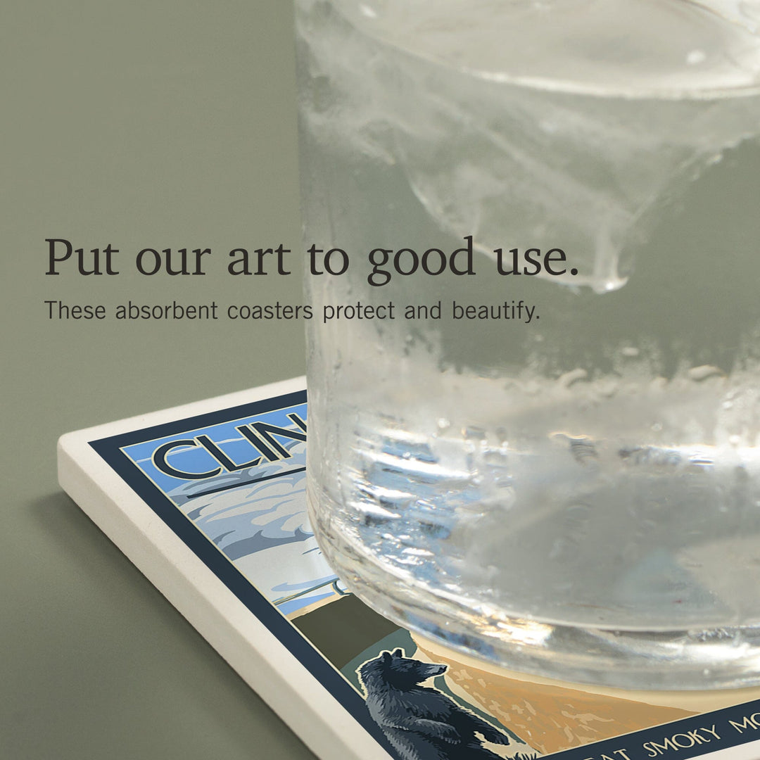 Great Smoky Mountains National Park, Tennessee, Clingmans Dome, Coasters Coasters Lantern Press