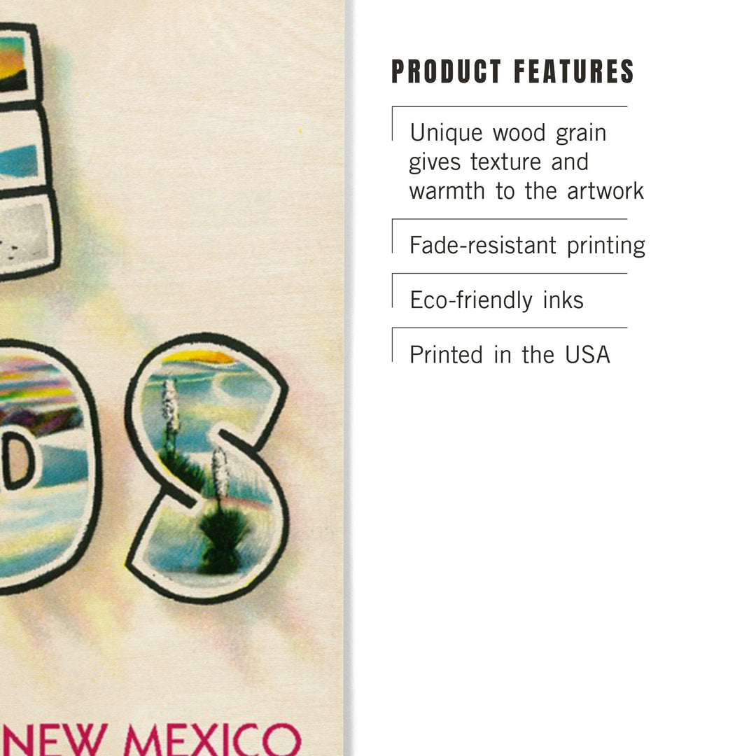 Greetings from White Sands National Park, New Mexico, Wood Signs and Postcards - Lantern Press