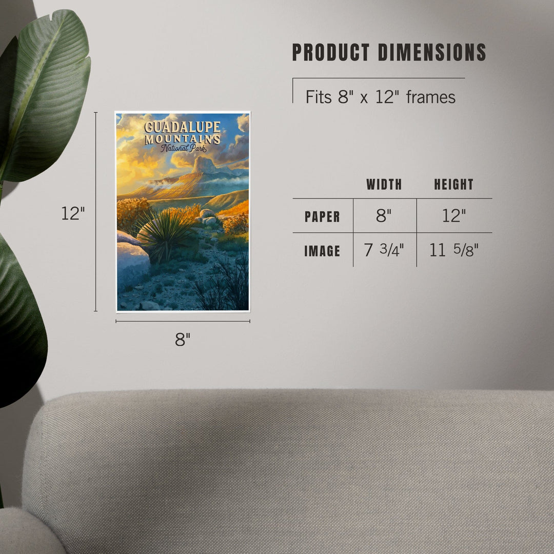 Guadalupe Mountains National Park, Oil Painting, Art & Giclee Prints Art Lantern Press