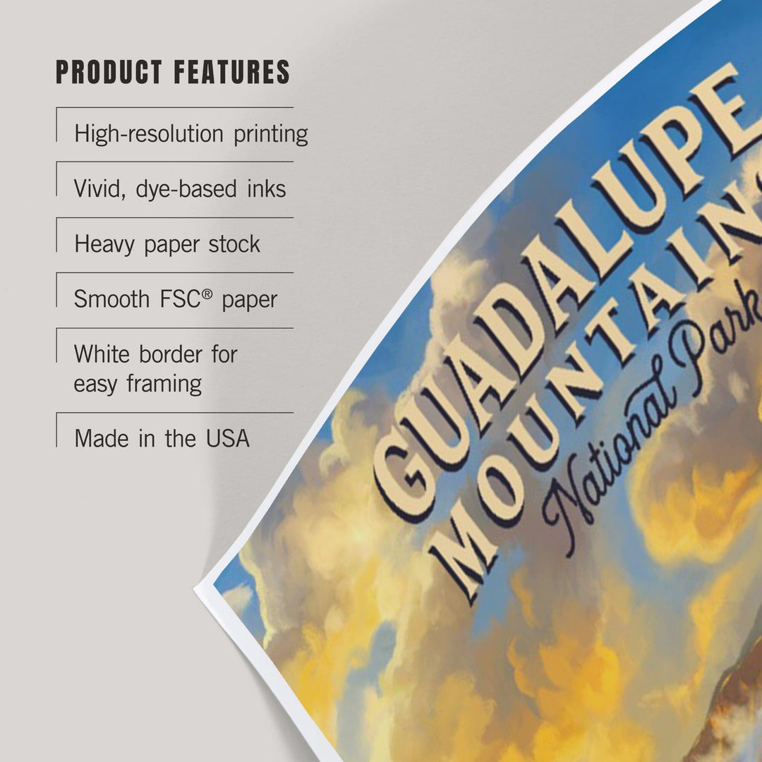 Guadalupe Mountains National Park, Oil Painting, Art & Giclee Prints Art Lantern Press