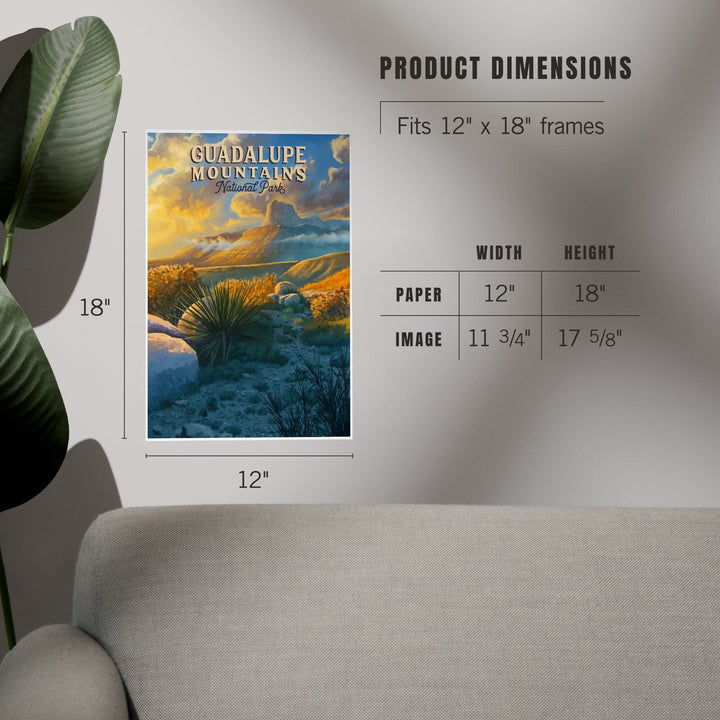 Guadalupe Mountains National Park, Oil Painting, Art & Giclee Prints Art Lantern Press