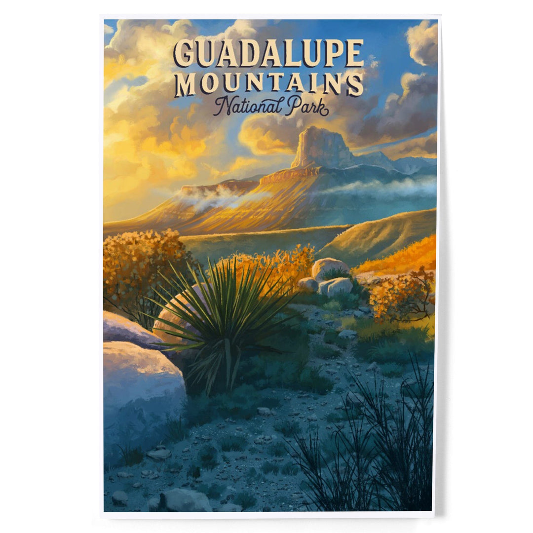Guadalupe Mountains National Park, Oil Painting, Art & Giclee Prints Art Lantern Press