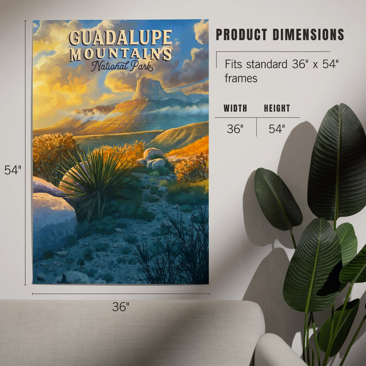 Guadalupe Mountains National Park, Oil Painting, Art & Giclee Prints Art Lantern Press