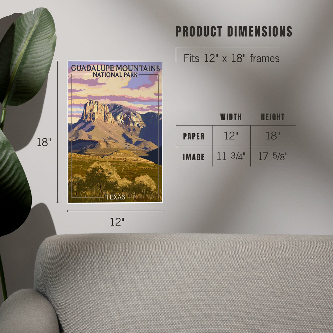 Guadalupe Mountains National Park, Texas, Art & Giclee Prints - Lantern Press