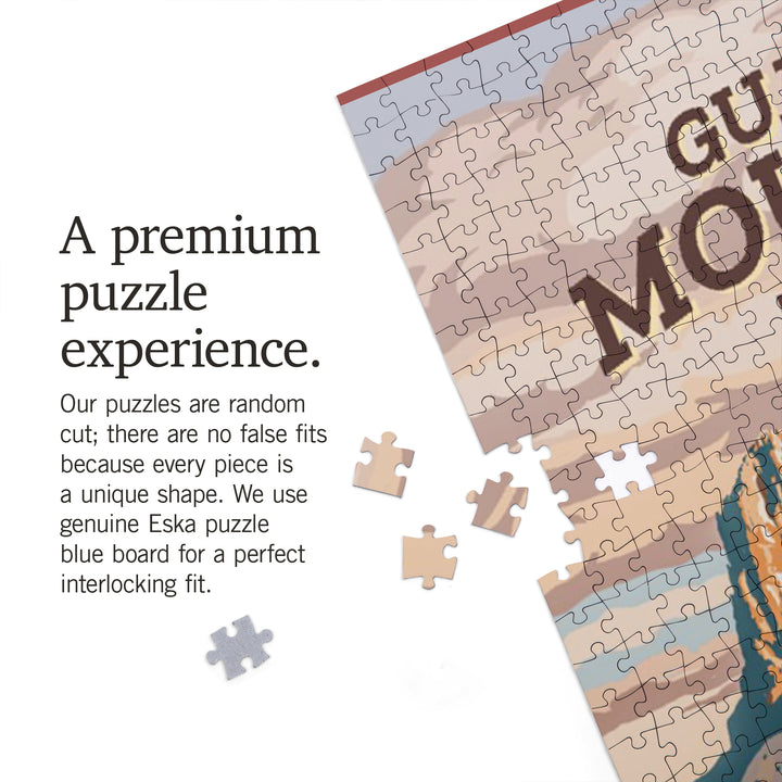 Guadalupe Mountains National Park, Texas, Painterly National Park Series, Jigsaw Puzzle Puzzle Lantern Press