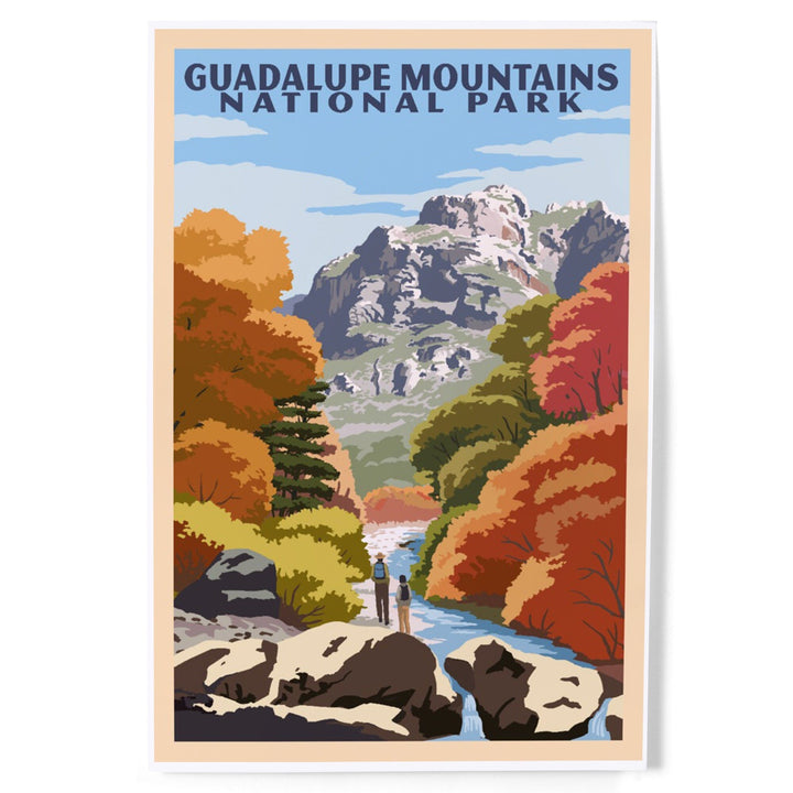 Guadalupe Mountains National Park, WPA Style, Art & Giclee Prints - Lantern Press