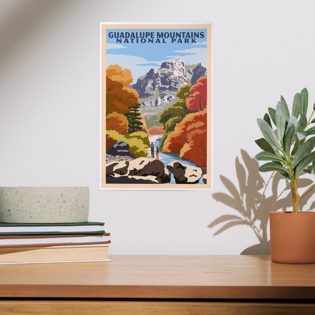Guadalupe Mountains National Park, WPA Style, Art & Giclee Prints - Lantern Press