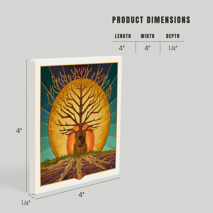 Guitar Tree, Coasters Coasters Lantern Press