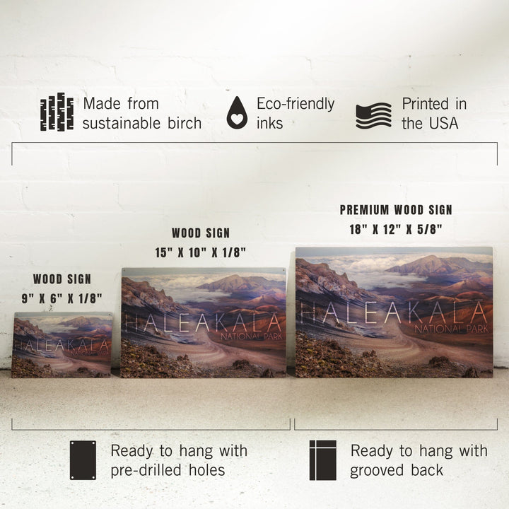 Haleakala National Park, Hawaii, Lantern Press Photography, Wood Signs and Postcards - Lantern Press