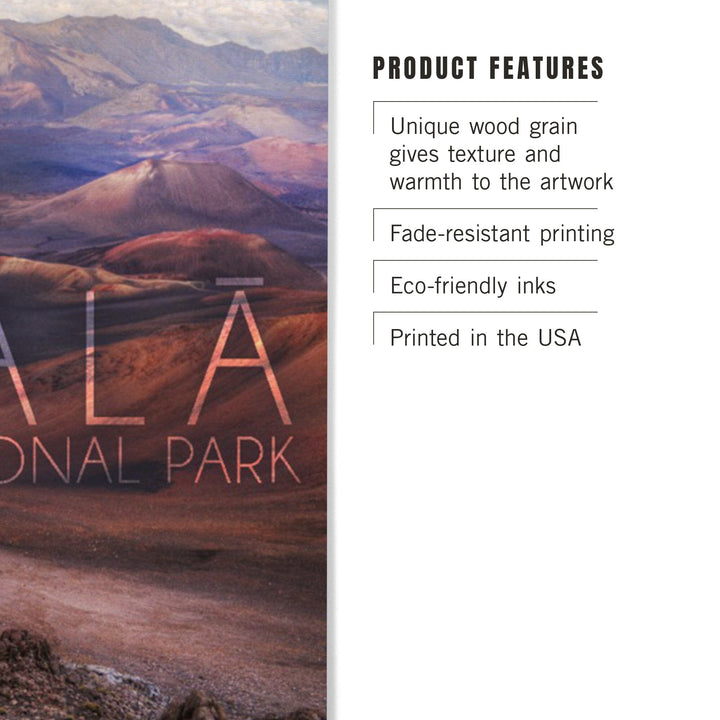 Haleakala National Park, Hawaii, Lantern Press Photography, Wood Signs and Postcards - Lantern Press