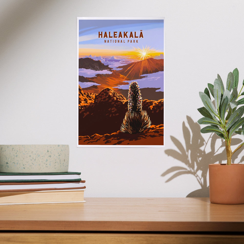 Haleakalā National Park, Hawaii, Painterly National Park Series, Art & Giclee Prints - Lantern Press