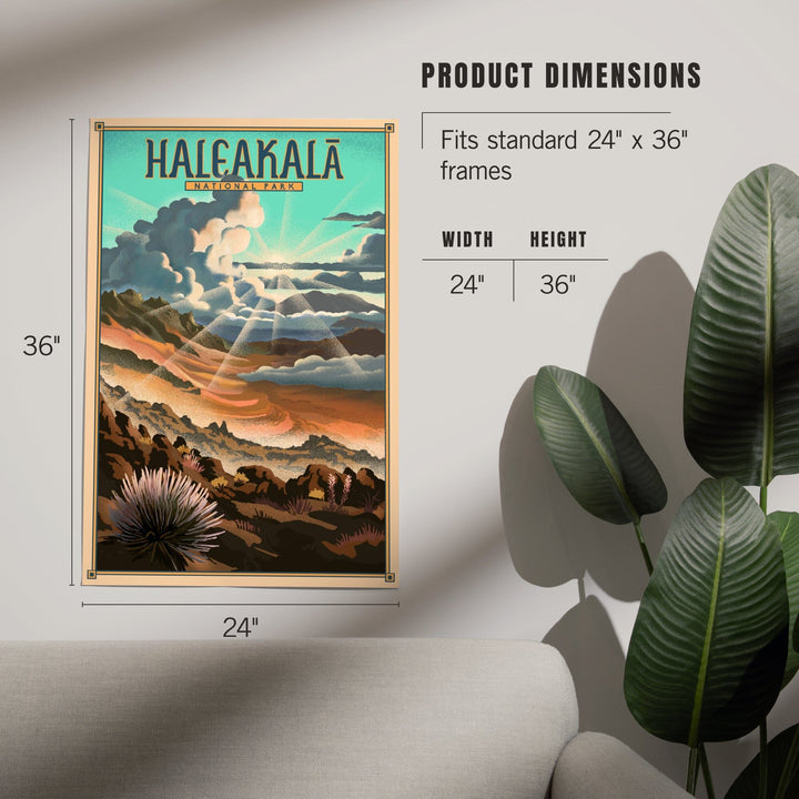 Haleakalā National Park, Lithograph National Park Series, Art & Giclee Prints - Lantern Press