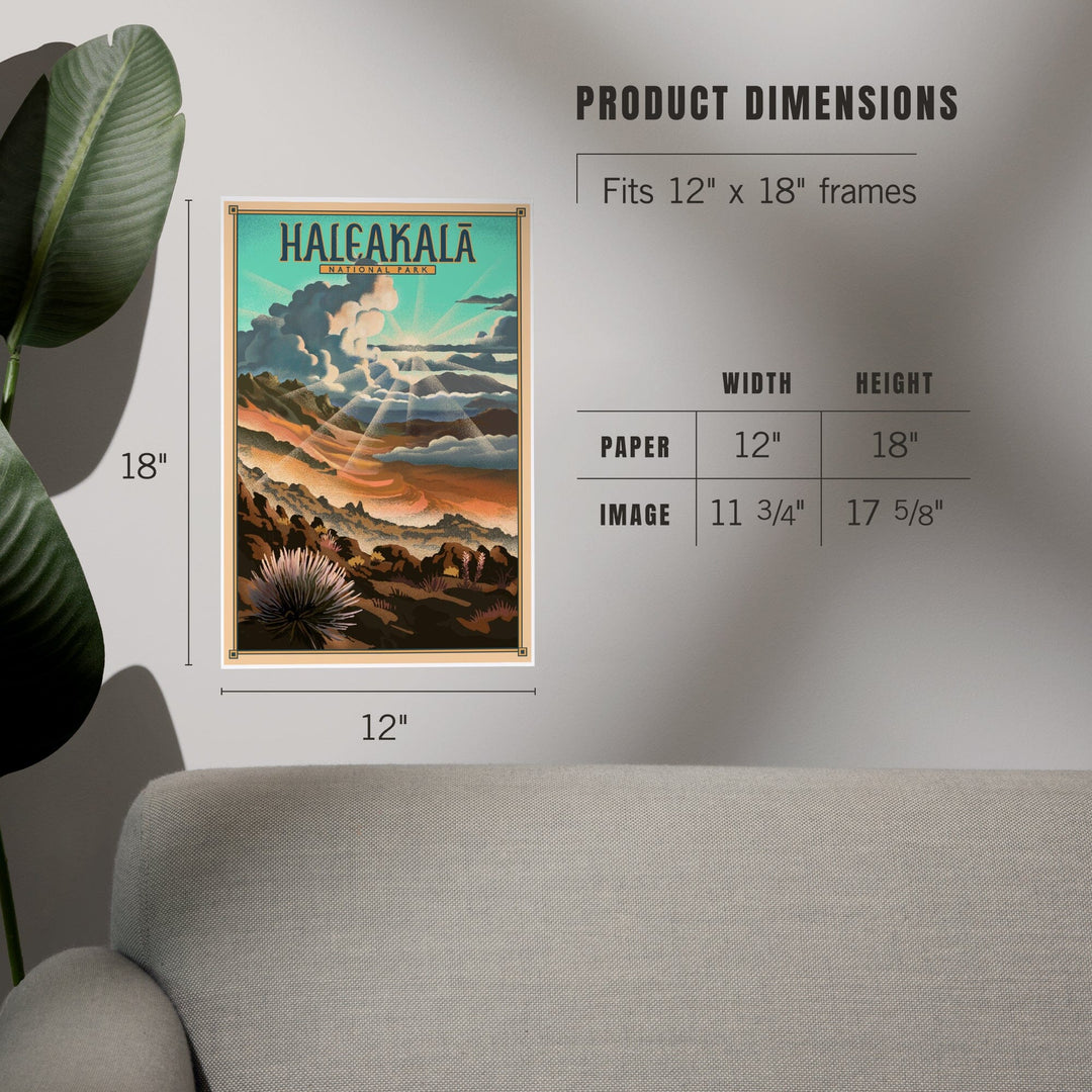 Haleakalā National Park, Lithograph National Park Series, Art & Giclee Prints - Lantern Press