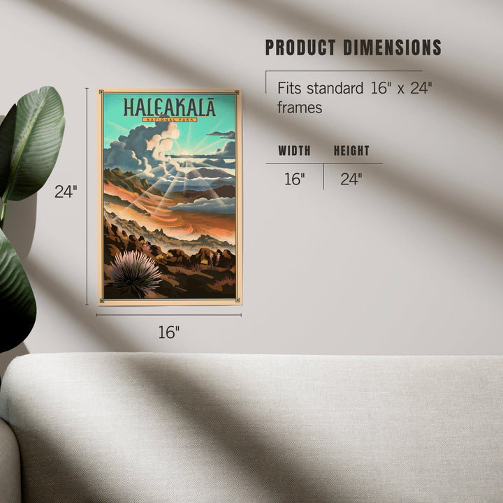 Haleakalā National Park, Lithograph National Park Series, Art & Giclee Prints - Lantern Press