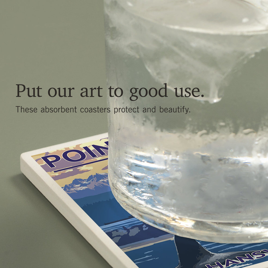 Hansville, Washington, Point No Point Lighthouse, Coasters Coasters Lantern Press