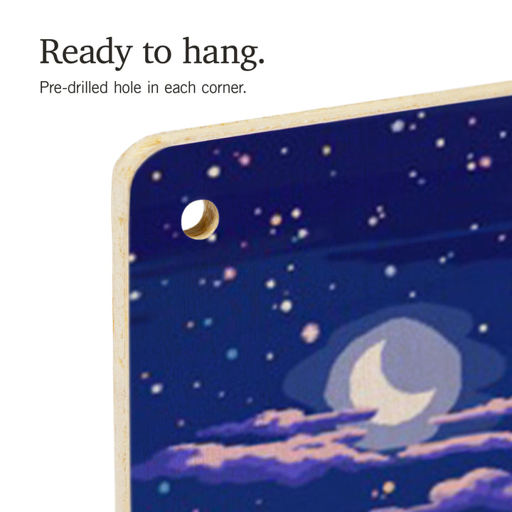 Happy Howlidays, Painterly, Santa Dog and Helpers, Wood Signs and Postcards Wood Lantern Press