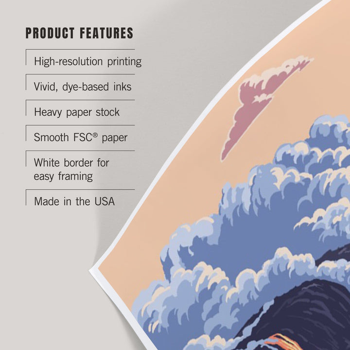 Hawaii, Big Island, Lava Flow Scene, Art & Giclee Prints - Lantern Press