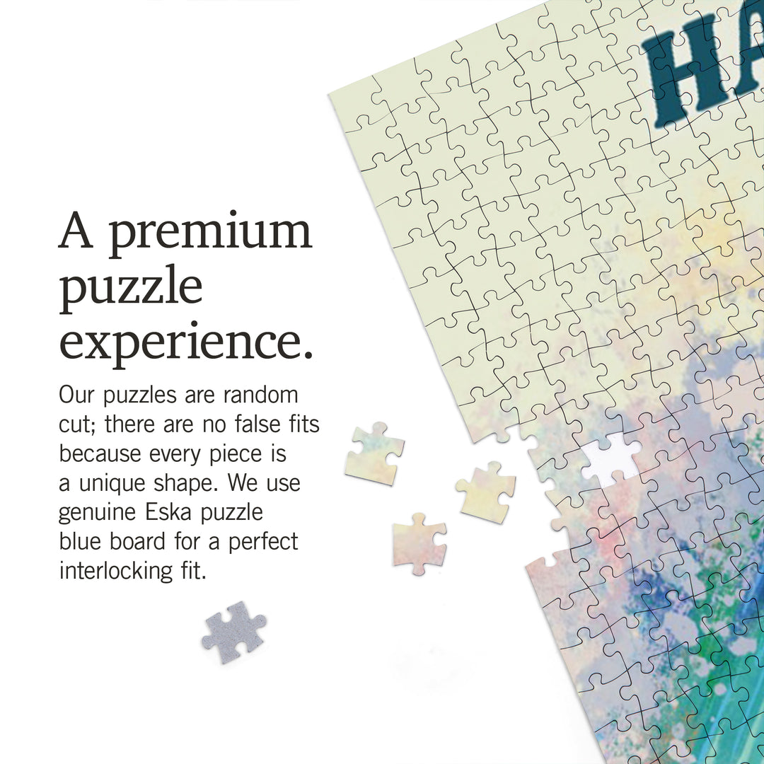 Hawaii, Vitamin Sea, Coastal Series, Surfer Girl, Jigsaw Puzzle Puzzle Lantern Press