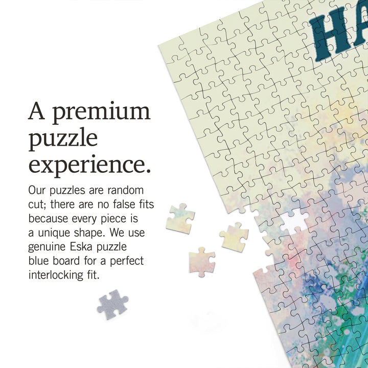 Hawaii, Vitamin Sea, Coastal Series, Surfer Girl, Jigsaw Puzzle Puzzle Lantern Press