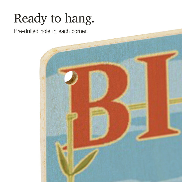 Hawaii Volcanoes National Park, Hawaii, Camper Van, Wood Signs and Postcards Wood Lantern Press