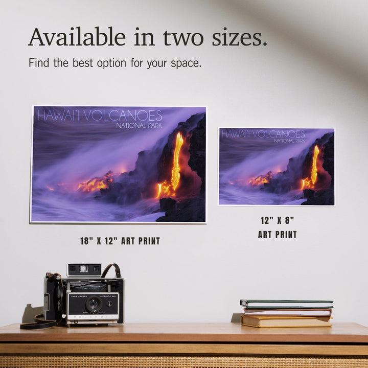 Hawaii Volcanoes National Park, Lava Flow, Art & Giclee Prints - Lantern Press