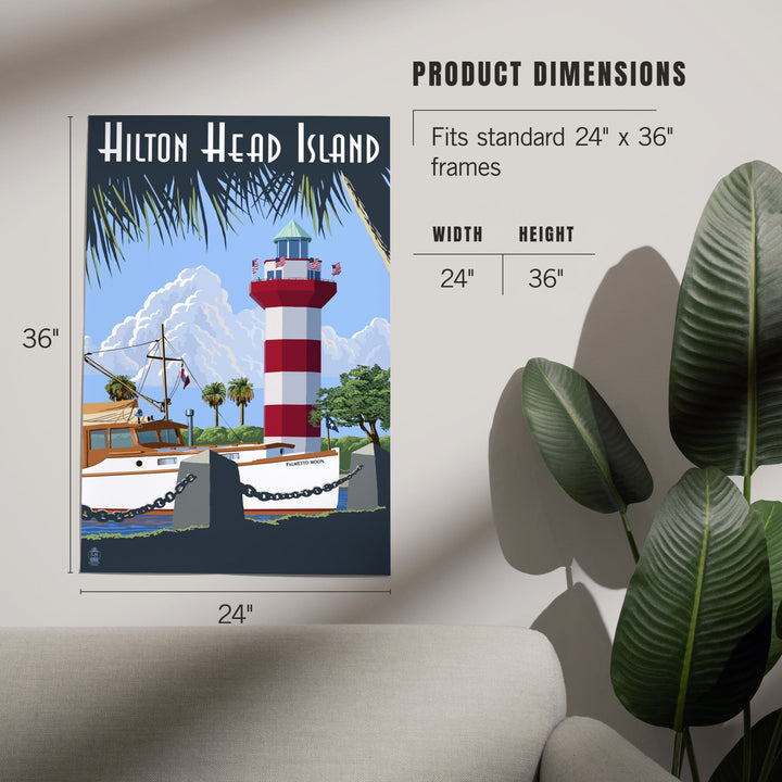 Hilton Head Island, South Carolina, Harbour Town Lighthouse, Art & Giclee Prints - Lantern Press
