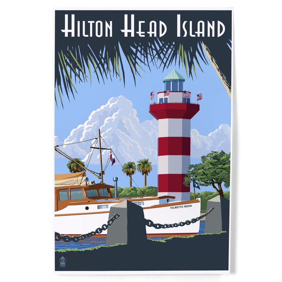 Hilton Head Island, South Carolina, Harbour Town Lighthouse, Art & Giclee Prints - Lantern Press