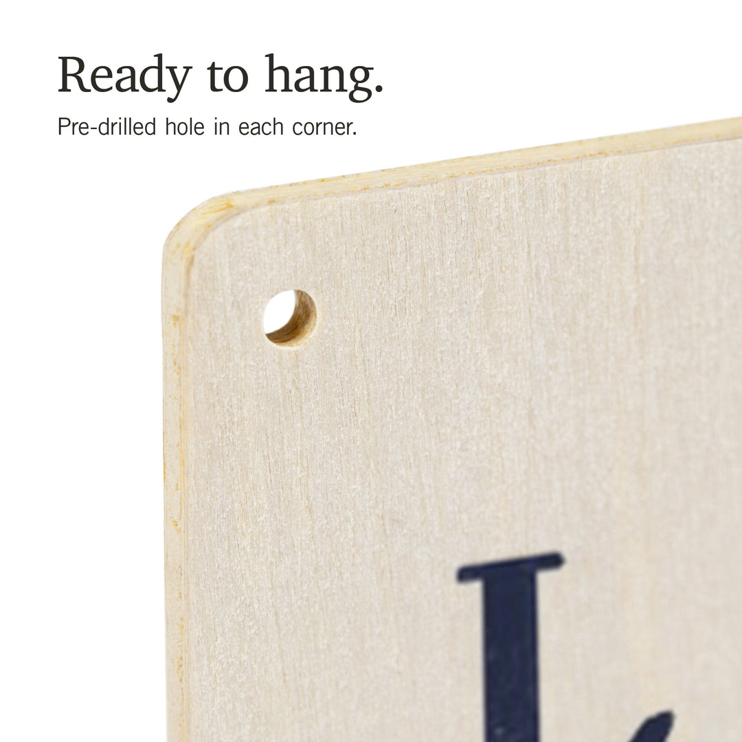 Hilton Head, South Carolina, Latitude & Longitude (Blue), Lantern Press Artwork, Wood Signs and Postcards - Lantern Press