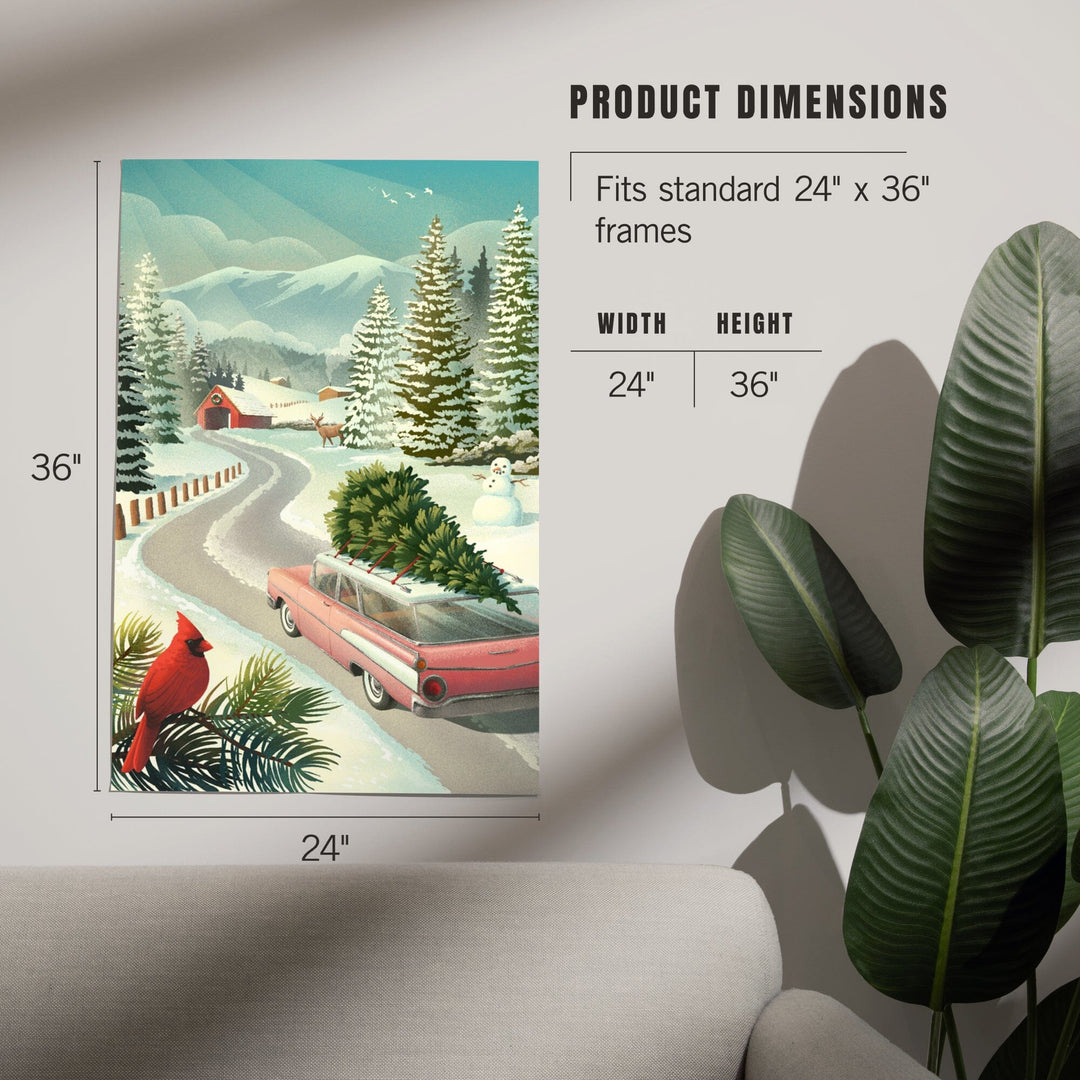 Holiday Tradition, Christmas Tree Farm, Art & Giclee Prints Art Lantern Press