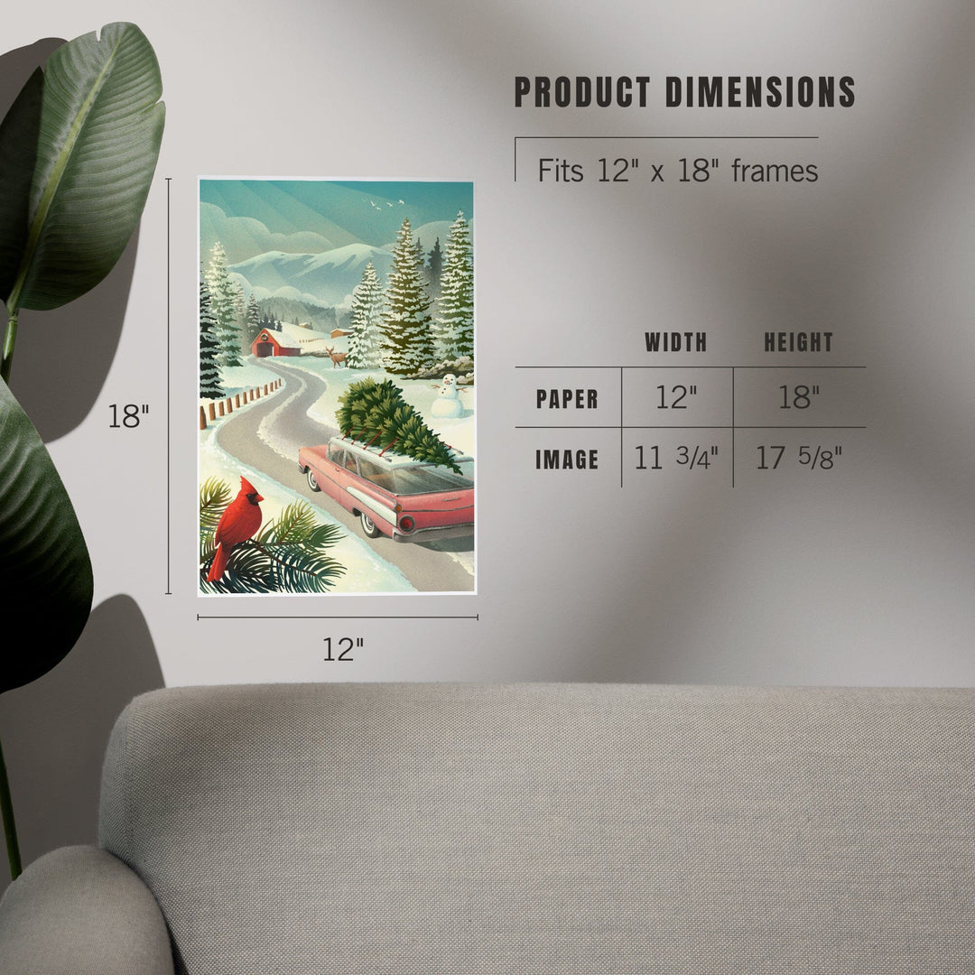 Holiday Tradition, Christmas Tree Farm, Art & Giclee Prints Art Lantern Press