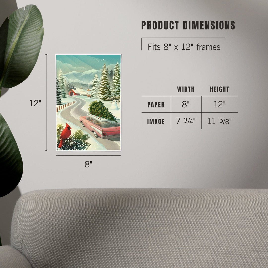 Holiday Tradition, Christmas Tree Farm, Art & Giclee Prints Art Lantern Press