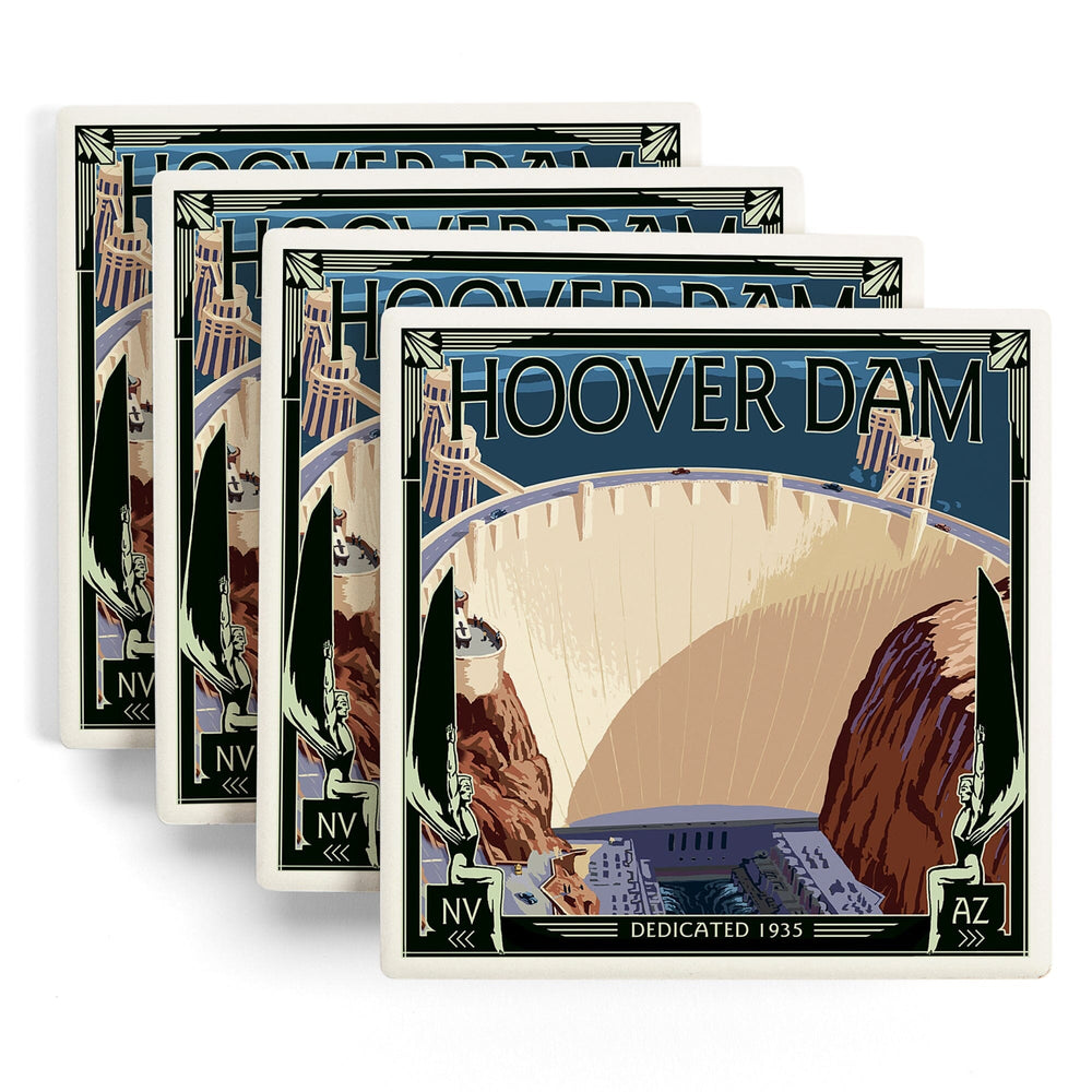 Hoover Dam Aerial, Coasters Coasters Lantern Press