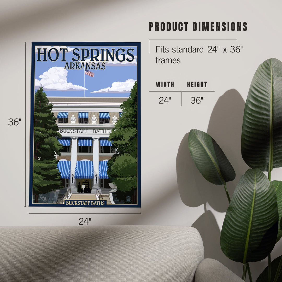 Hot Springs National Park, Arkansas, Buckstaff Bathhouse, Art & Giclee Prints - Lantern Press