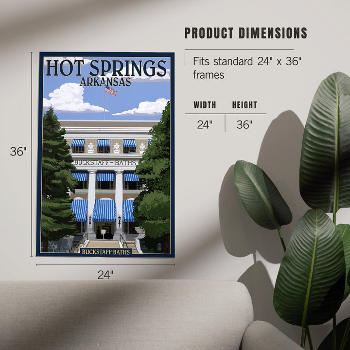Hot Springs National Park, Arkansas, Buckstaff Bathhouse, Art & Giclee Prints - Lantern Press
