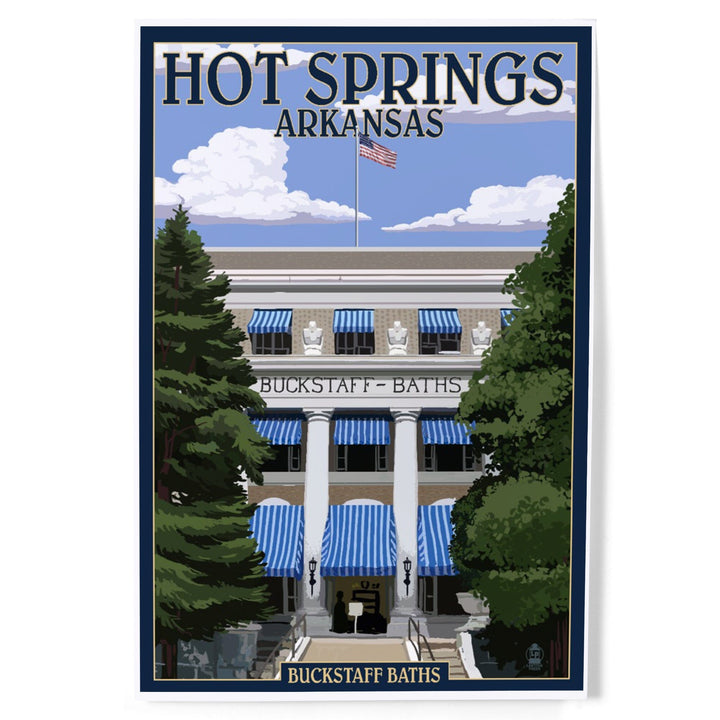 Hot Springs National Park, Arkansas, Buckstaff Bathhouse, Art & Giclee Prints - Lantern Press